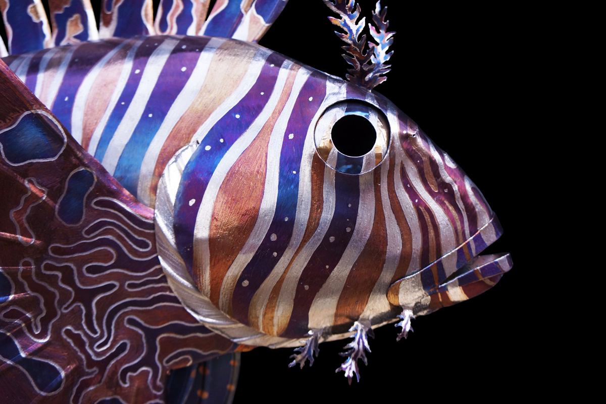 Metal Sculpture: Lionfish